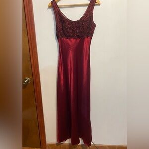 Y2K Kiki USA Medium Satin Maxi Dress